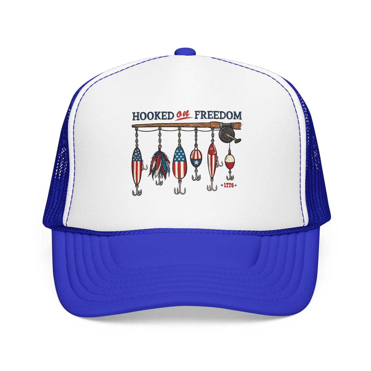 "Hooked on Freedom" Trucker Hat