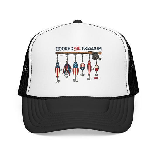 "Hooked on Freedom" Trucker Hat
